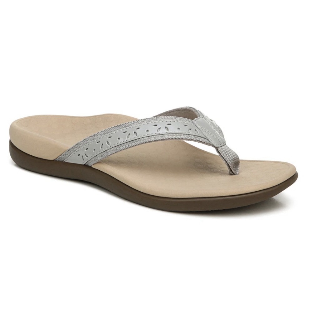 Vionic‎ Tide Casandra Light Grey Sandal Flip Flop Women's US size 12